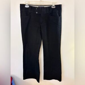 Banana Republic Sloan Fit Black Wide Leg Trousers